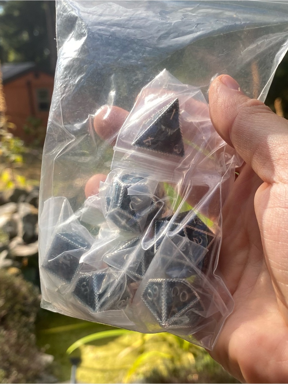 Metal Polyhedral Dice Set